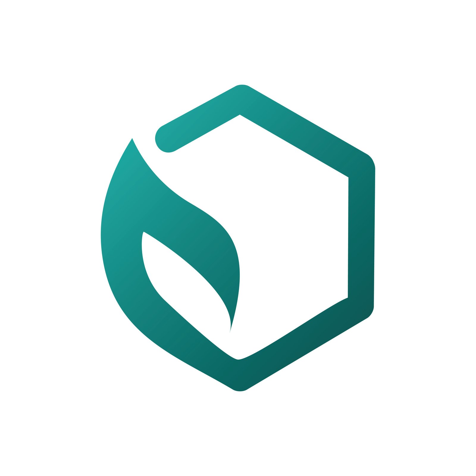 Axiova leaf hex brand icon